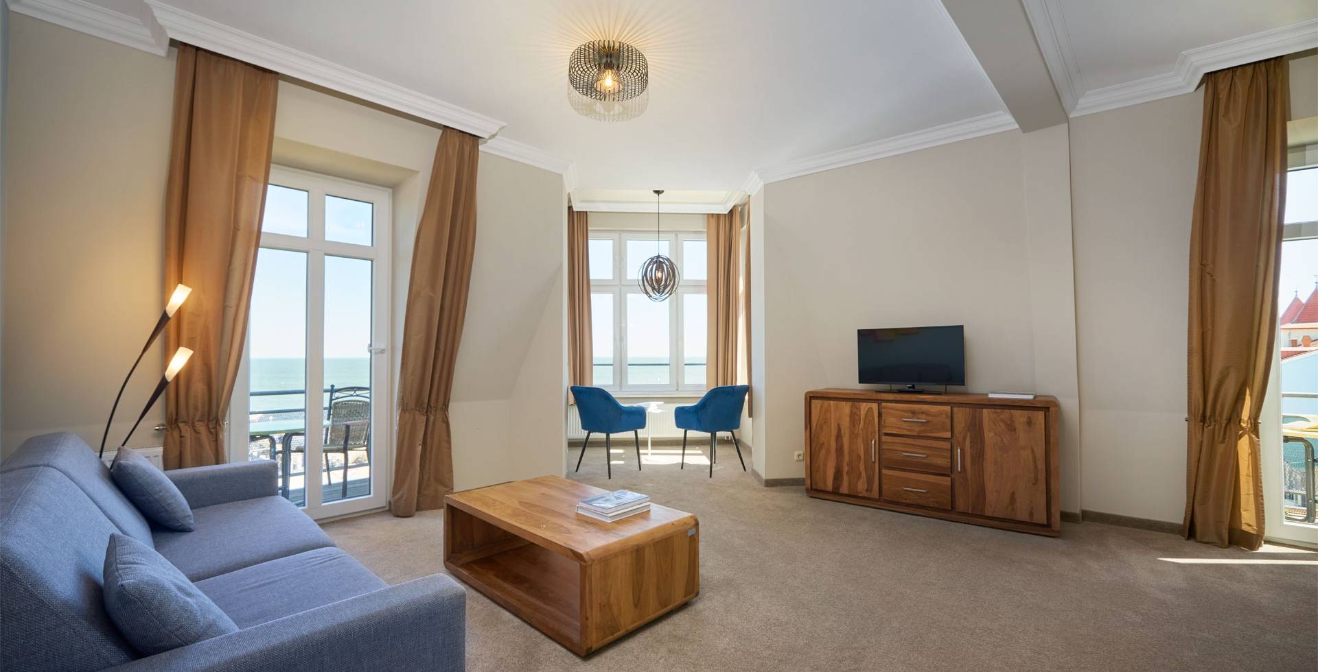 Turmsuite mit Panorama-Meerblick (2./3. Etage)