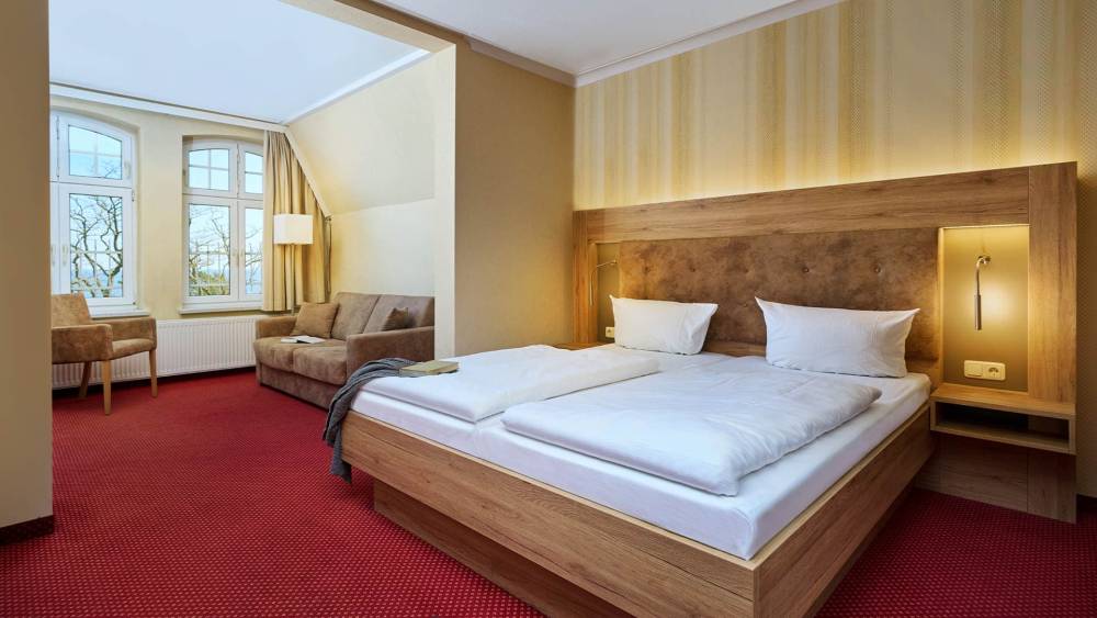 Doppelzimmer mit Erker Meerseite/Strandpromenade