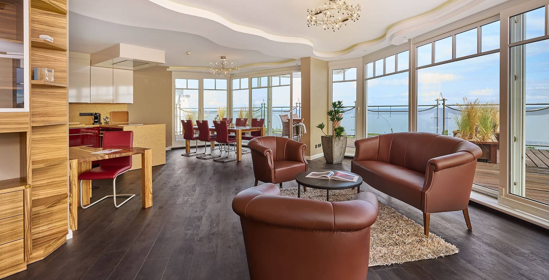 Penthouse mit Meerblick & Dachterrasse