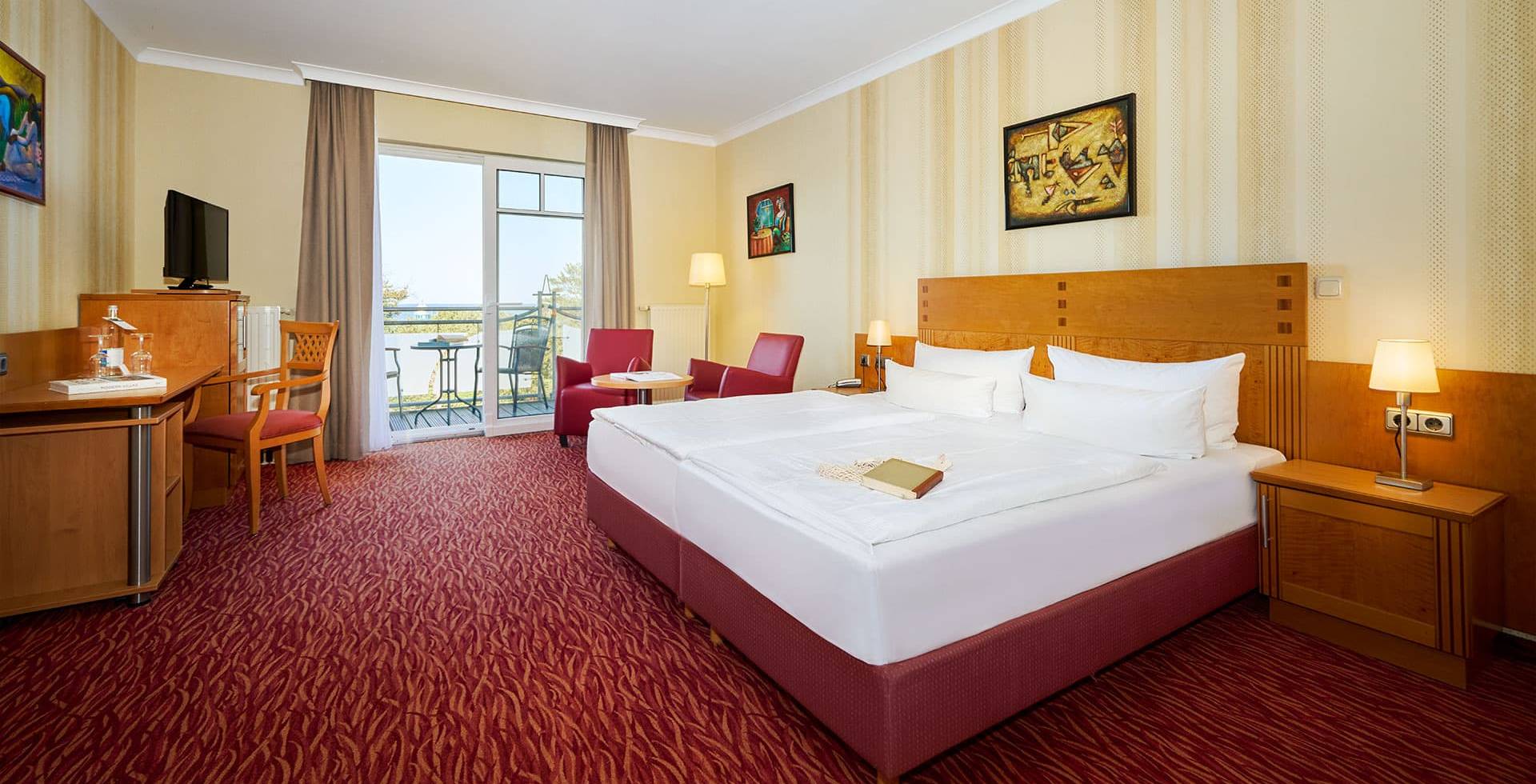 Komfort-Doppelzimmer zur Meerseite (1./2. Etage)