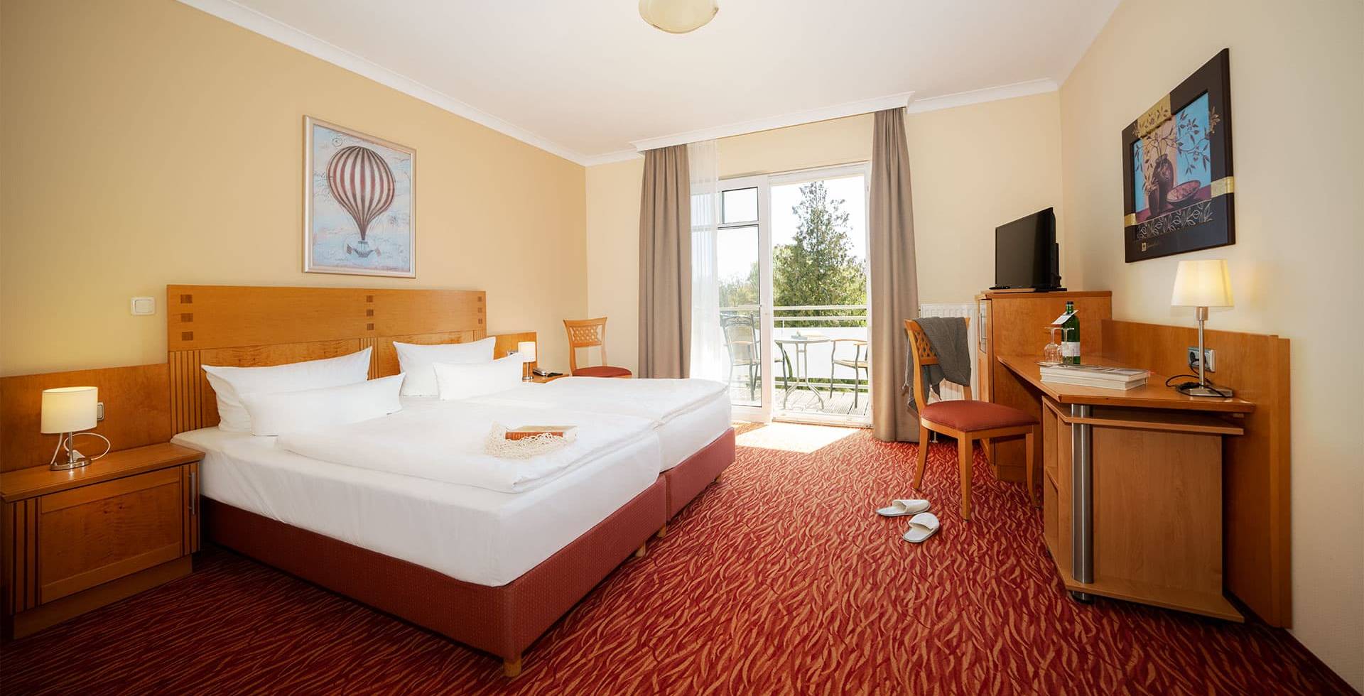 Komfort-Doppelzimmer zur Landseite (1./2. Etage)